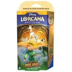Disney Lorcana Trading Card Game By Ravensburger – Into The Inklands – Starter Deck – 101 Dalmatians And Peter Pan