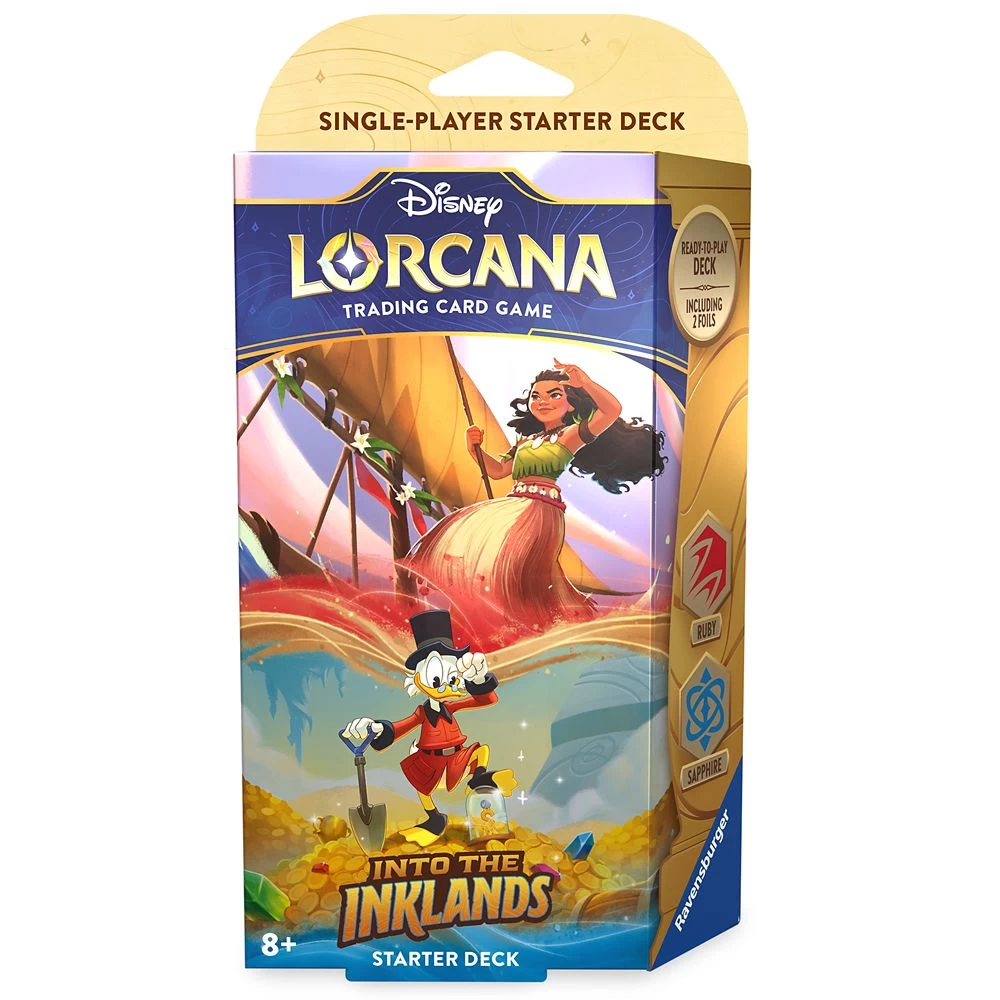 Disney Lorcana Trading Card Game By Ravensburger – Into The Inklands – Starter Deck – Moana And Scrooge McDuck 3 Disney Lorcana Trading Card Game By Ravensburger – Into The Inklands – Starter Deck – Moana And Scrooge McDuck